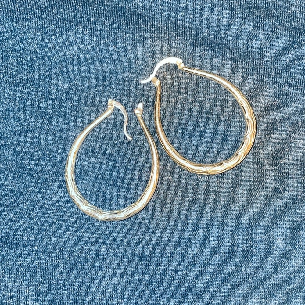 Sterling silver hoop earrings